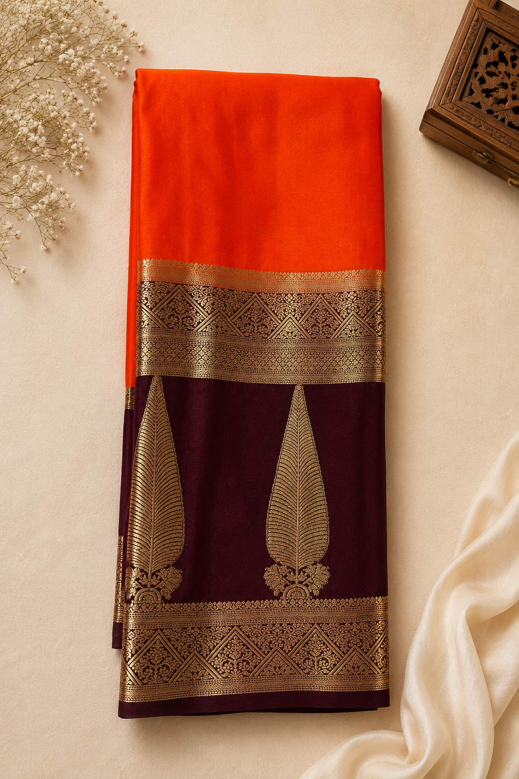 Premium Banarasi Soft Silk Saree with Rich Zari Weaving | Traditional Wedding & Festive Wear