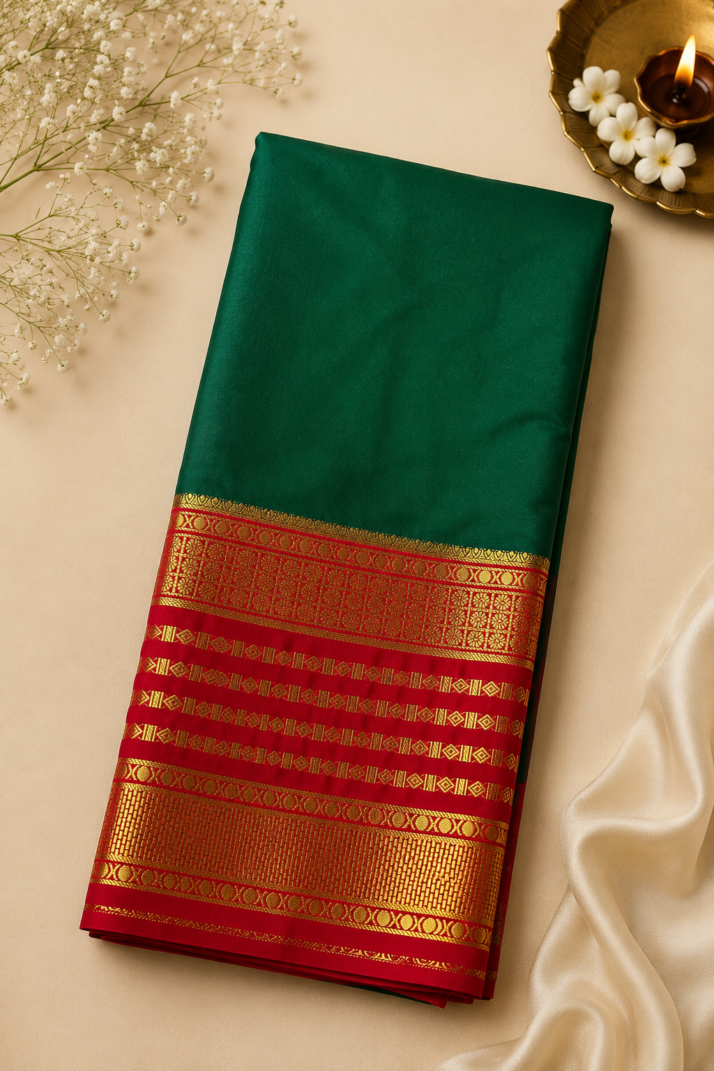 Premium Banarasi Soft Silk Saree with Rich Zari Weaving | Traditional Wedding & Festive Wear