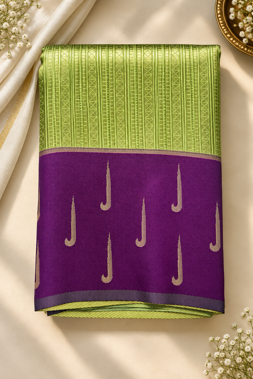 Kanchi Pattu Silk Saree – Rich Contrast Colour Collection
