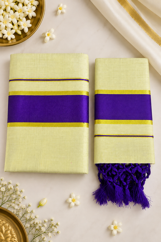 Tissue Set Mund – Purple Contrast Kasavu